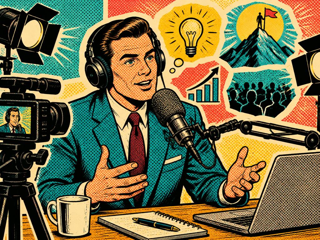Ilustrație retro pop art pentru Fondatori / experți / personal brands